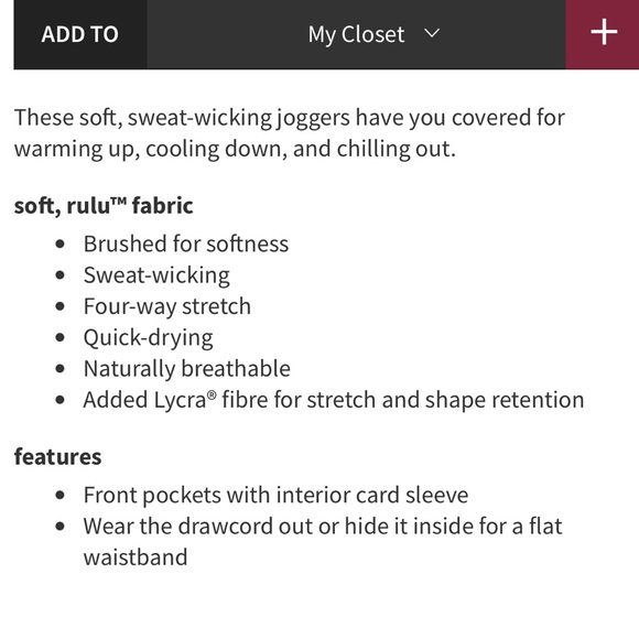 🆕 Lululemon Ready to Rulu Straight Leg Black Pants Sz 12 - Picture 8 of 13